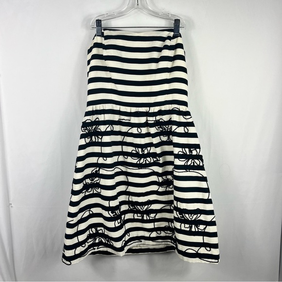 Lilly Pulitzer Payton Navy & White Striped Strapless Dress in Swizzle Stripe 6 - Picture 2 of 10